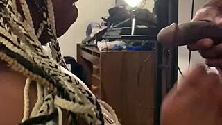 she gags on my big dick