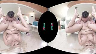 Big tit blonde Layla Price rides virtual fuck 😍