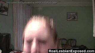 Horny Lesbians Caught Fooling Around!