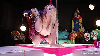 Leya Falcon's Dildo Play with Big Tits and Ass