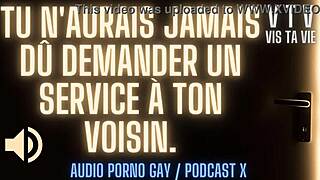French gay porn video with a mouth-to-mouth service