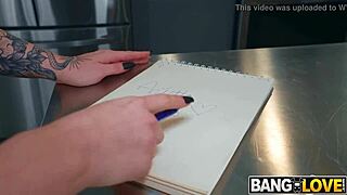 This pornstar fantasy features Arietta Adams in doggystyle with Damion Dayski.