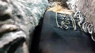 Naughty Wife Hazel Exposes Natural Tits Shopping Outdoors in Public Shop