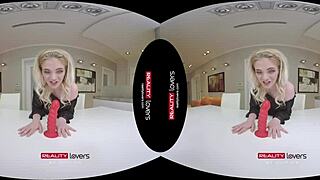RealityLovers VR - blonde tattooed babe’s wild dildo ride