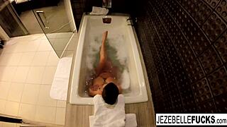 Jezebelle Bond Films Herself Relaxing in a Soothing Bath