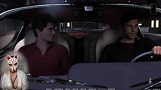 Busty gamer girl navigates race of life episode 6 in a porn-themed game.