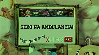 contos perversos - intimate encounter in the ambulance with voyeur elements.
