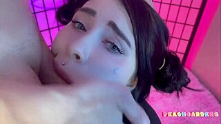 Teen girl endures rough doggystyle destruction with deepthroat