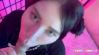 Teen girl endures rough doggystyle destruction with deepthroat