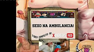contos perversos - intimate encounter in the ambulance with voyeur elements.