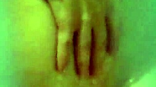 I watch Emily bathing in the shower, her natural milf tits glistening, fulfilling my voyeur fantasy with a friend spying.