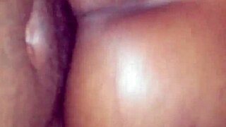 ebony girlfriend rides with phat booty