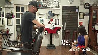 Genésio's big cock contrasts with Hosana's tight ass in anal sex.