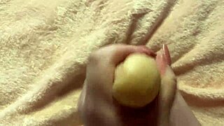 Curvy amateur delivers intense slow barefoot footjob fetish