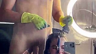 Intense POV blowjob with cum in mouth