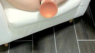 horny asian mature feels wet pussy with dildo