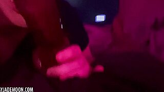 I give a homemade interracial blowjob to that big black cock, oops.