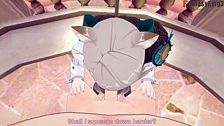 lynette fucking pov in genshin impact premium?