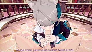 lynette fucking pov in genshin impact premium?