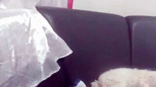 Blonde Cklover masturbates big tits and ass on webcam!