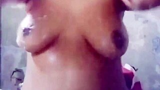 Real desi girl fingers her pussy in the shower 😍