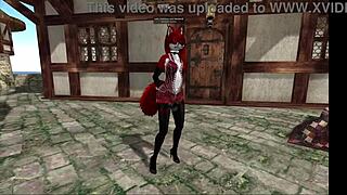 Dancing in diamond dress in second life furry world 😊