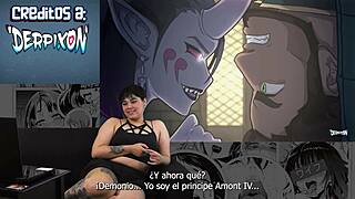 i reacted to fandeltales cursed prince sub esp by ary abdul, it's so cool with the goth anime vibes and spanish subtitles