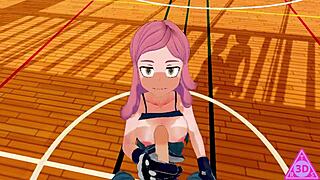 i fucked mei hatsume and midoriya in anime sex