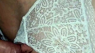 Blonde Spanish babe wakes me at midnight rubbing herself against me for sneaky fun.