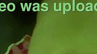 Using magic wand on husband's cock to make him cum.