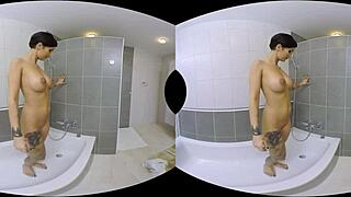 gabrielle gucci gives a kinky footjob in virtual reality