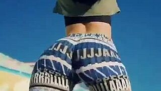 I watch Arab girls in dance competition.