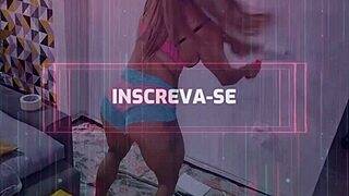 Blonde in lingerie gives blowjob and assfucking, reaching orgasm with tanned amateurs