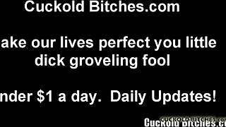 Pathetic men like you disgust me in this femdom bdsm session with cheating wife.