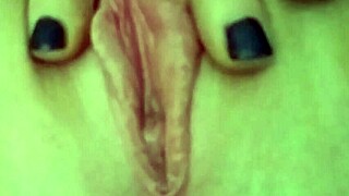 Blonde stripper Lexi Grant plays with her pussy seductively