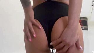 Mafia girl Monika Fox strips and dances naked