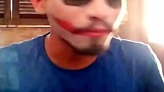 Joker fucking hard in the home office! 🔥