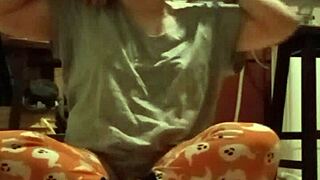 sweaty grey tee clinging during intense workout session