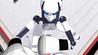Pov boxing with sexbot.