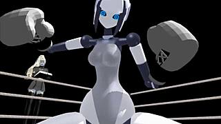 Pov boxing with sexbot.