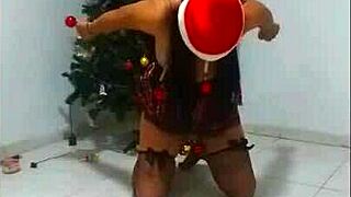 i have a slave bound for christmas choking and sucking.