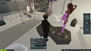 Mercedes is blowing her boss's monster cock.