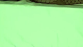 Bent over for rough doggy style.