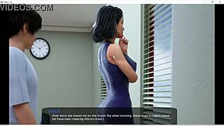 Stepmilf with ample bosom passionately kisses in milfy university setting