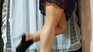 Sexy doll with natural tits fulfills desires