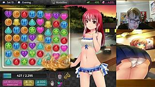 aiko and milf jessie get cumshots in huniepop uncensored