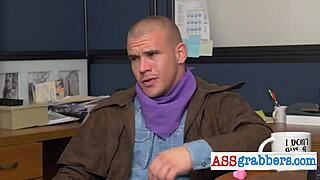 Interracial gay couple enjoys intimate drilling session