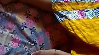 Indian Wife Enjoying Her Boobs And Pussy In Intimate Moments.