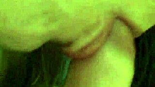 blonde girl gives a casual blowjob to her guy