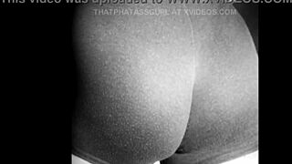 Thicc white girl showing off her curvy ass!